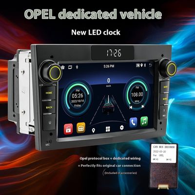 Créatall écran HD de 7 pouces Système de navigation GPS Android Compatible Opel Smart pour BT sans fil CarPlay tableau de bord USB