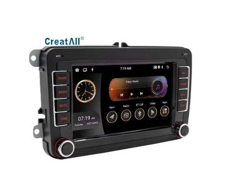 Créatall pour Volkswagen 7 pouces Navigation Android GPS Carplay Tableau de bord Contrôle central sans fil Tout en un Machine 1 an