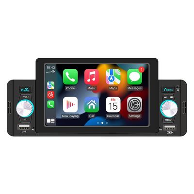 Créatall 5 pouces Lecteur MP5 pour voiture Bluetooth Caméra inversée câblée/sans fil CarPlay Prend en charge WAV MP3 APE Formats audio USB
