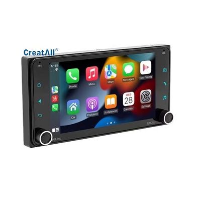 Creatall Système de navigation GPS Android 7 pouces pour voiture, tableau de bord tout-en-un central pour voiture, DVD, Bluetooth sans fil, CarPlay, exclusif pour écran tactile