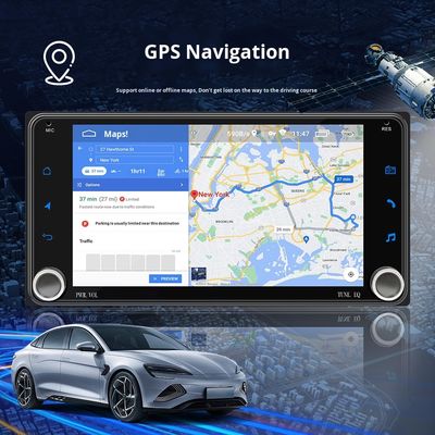 Creatall Système de navigation GPS Android 7 pouces pour voiture, tableau de bord tout-en-un central pour voiture, DVD, Bluetooth sans fil, CarPlay, exclusif pour écran tactile