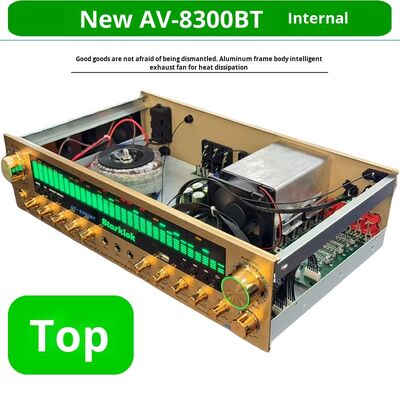 2000W 6 (5.1) Amplificateur de chaîne à domicile avec construction en alliage d'aluminium en métal plastique