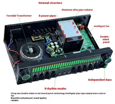 SR-8800 5.1 Amplificateur domestique de canal avec moule privé et personnalisation de marque OEM