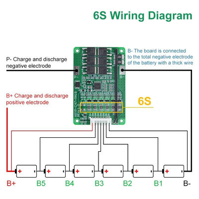 4S/5S/6S/7S BMS 48V Lithium Battery Charger 16.8V-21V 20A 18650 Lmo Ternary Temperature Protection Balance Board PCB PCBA