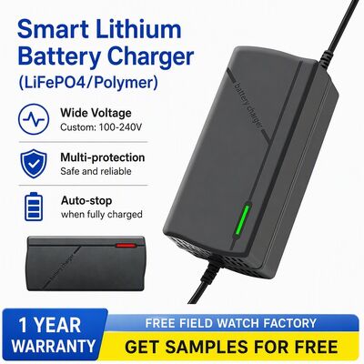 High Efficiency Smart Lithium Battery Charger for LiFePO4 Polymer 12.6V 14.6V 16.8V 2A-30A