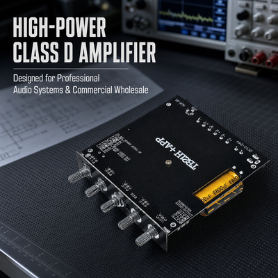 CA-TB21H 2.1 canaux TPA3116 carte d'amplificateur Bluetooth 50W + 50W + 100W module d'amplificateur audio avec contrôle APP