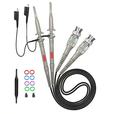 P6100 BNC Tester Outil Oscilloscope Kit de la sonde 100MHz 1X 10X Clip 2 pièces