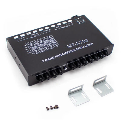 Équilibreur audio de voiture à 5 segments de 24 V avec télécommande et entrée auxiliaire pour réglage précis