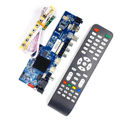 Circuit universel de 32 pouces 1 + 8G Smart LED TV carte mère basée sur PCB avec tension 12V