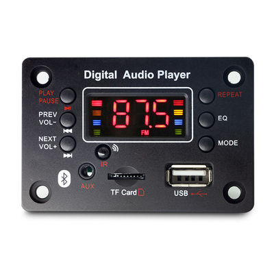 La carte de décodeur MP3 Bluetooth avec fonction d'enregistrement de voix radio USB FM prend en charge l'utilisation et l'écran WAV