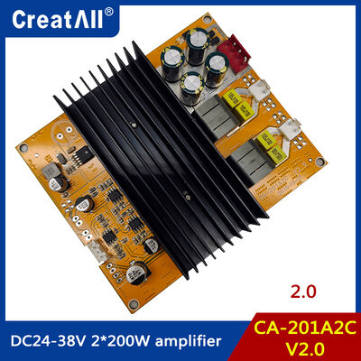 CA-201A2C V2.0 TPA3251HIFI Carte Amplificateur Numérique 2x200W Amplificateur Audio Stéréo Haute Puissance avec Alimentation Inversée et Protection Contre la Surchauffe