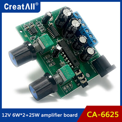 CA-6625 2.1 Channel Ultra Heavy Bass Digital Amplifier Board Module avec alimentation 12V pour les projets audio bricolage